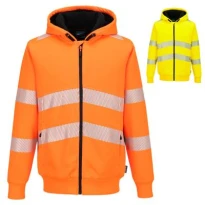 Sudadera de trabajo Portwest alta visibilidad PW321 con capucha
