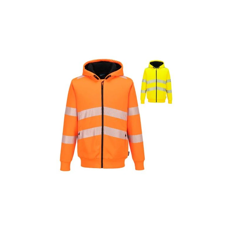 Sudadera de trabajo Portwest alta visibilidad PW321 con capucha