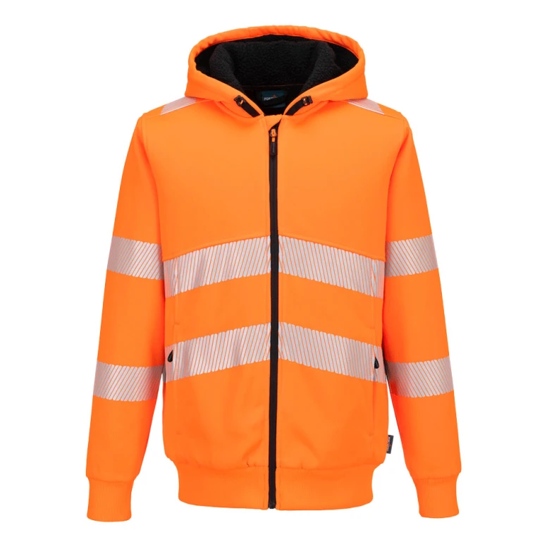 Sudadera de trabajo Portwest alta visibilidad PW321 con capucha
