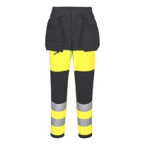 Pantalón de Trabajo Portwest Alta Visibilidad Service WX2 CD847 Multibolsillos Stretch Mujer 2