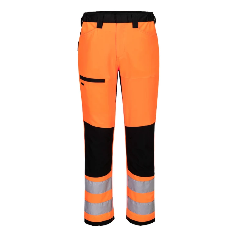 Pantalón de Trabajo Portwest Alta Visibilidad Service WX2 CD857 Multibolsillos Stretch