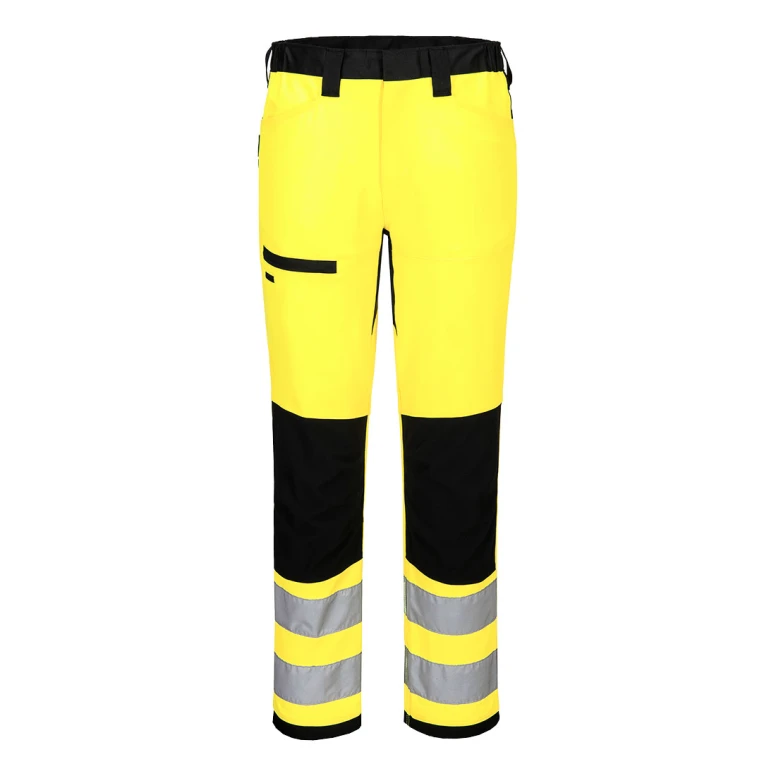 Pantalón de Trabajo Portwest Alta Visibilidad Service WX2 CD857 Multibolsillos Stretch