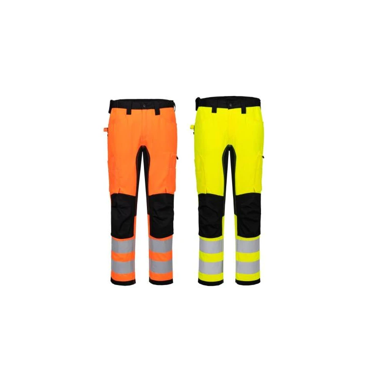 Pantalón de Trabajo Portwest Alta Visibilidad CD848 Stretch Multibolsillos