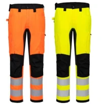 Pantalón de Trabajo Portwest Alta Visibilidad CD848 Stretch Multibolsillos