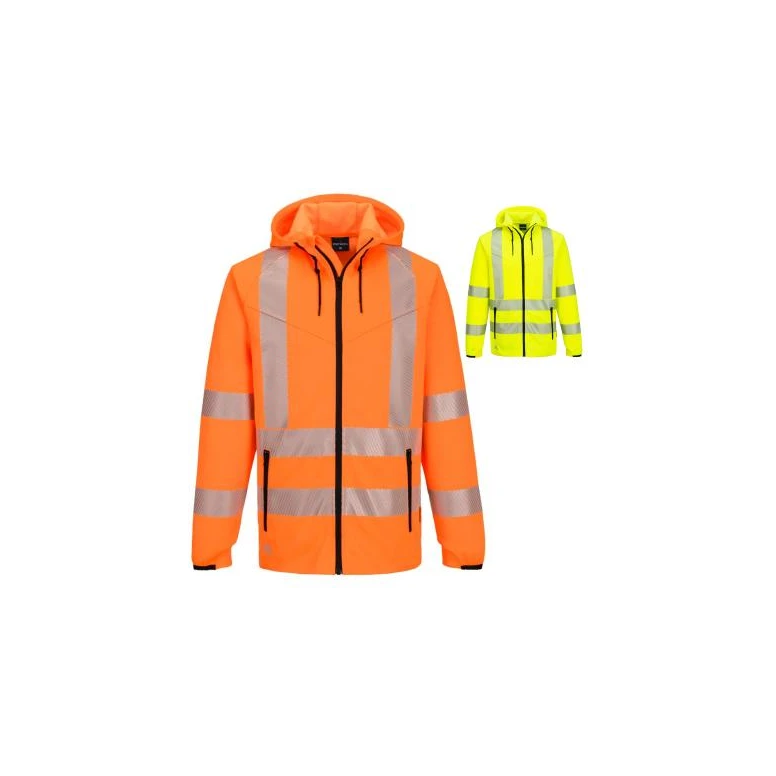 Sudadera de trabajo Portwest alta visibilidad KX303 con capucha