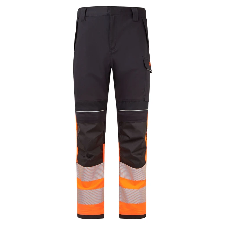 Pantalón de trabajo Portwest alta visibilidad FR451 multibolsillos antiestático ignífugo