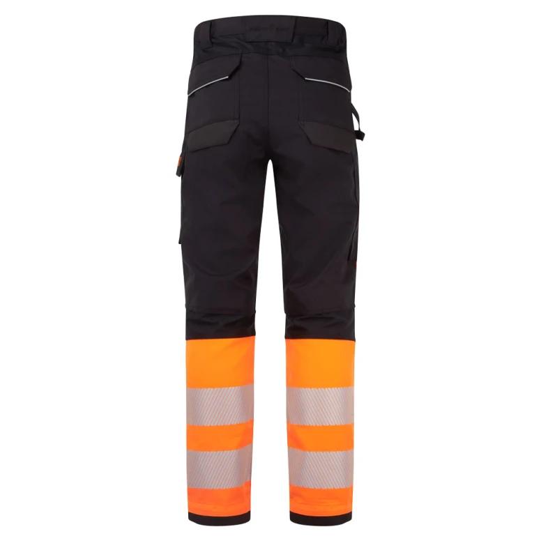 Pantalón de trabajo Portwest alta visibilidad FR451 multibolsillos antiestático ignífugo