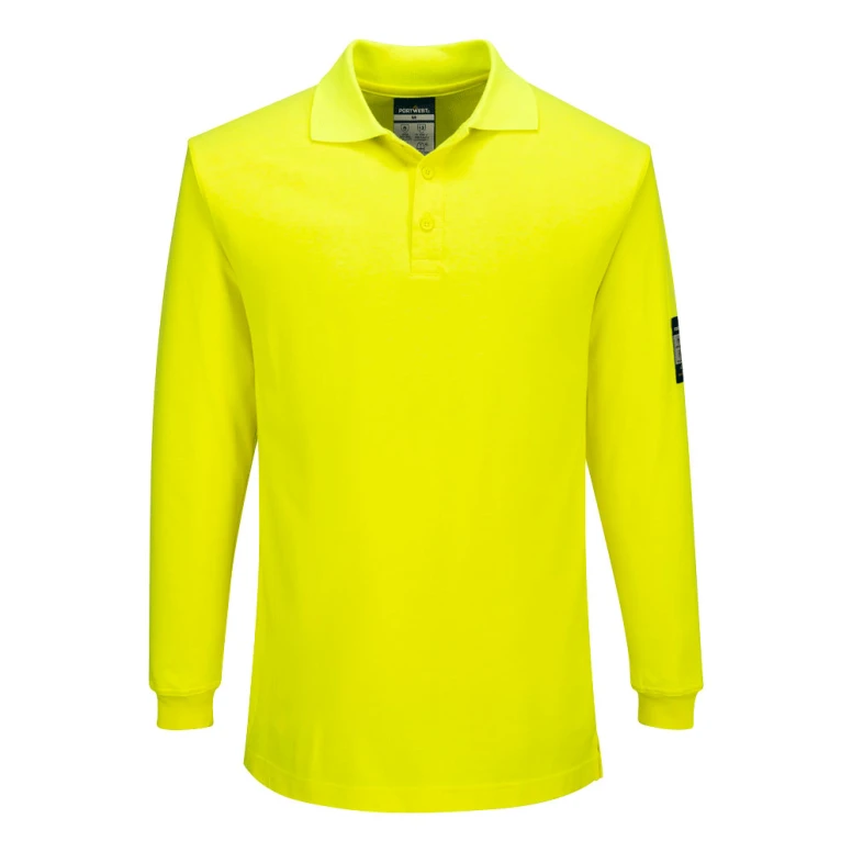Polo de Trabajo Portwest FR805 Ignífugo Antiestático Manga Larga Resistente al Calor