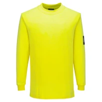 T-shirt de Trabajo Portwest FR806 Ignífugo Antiestático Manga Larga Resistente al Calor