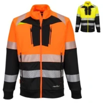 Sudadera de trabajo Portwest Alta Visibilidad DX490 Multibolsillos de forro polar