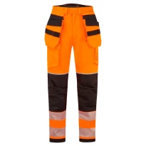 Pantalón de Trabajo Portwest Alta Visibilidad FR427 Ignífugo Multibolsillos Resistente al Calor Antiestático Impermeable 2