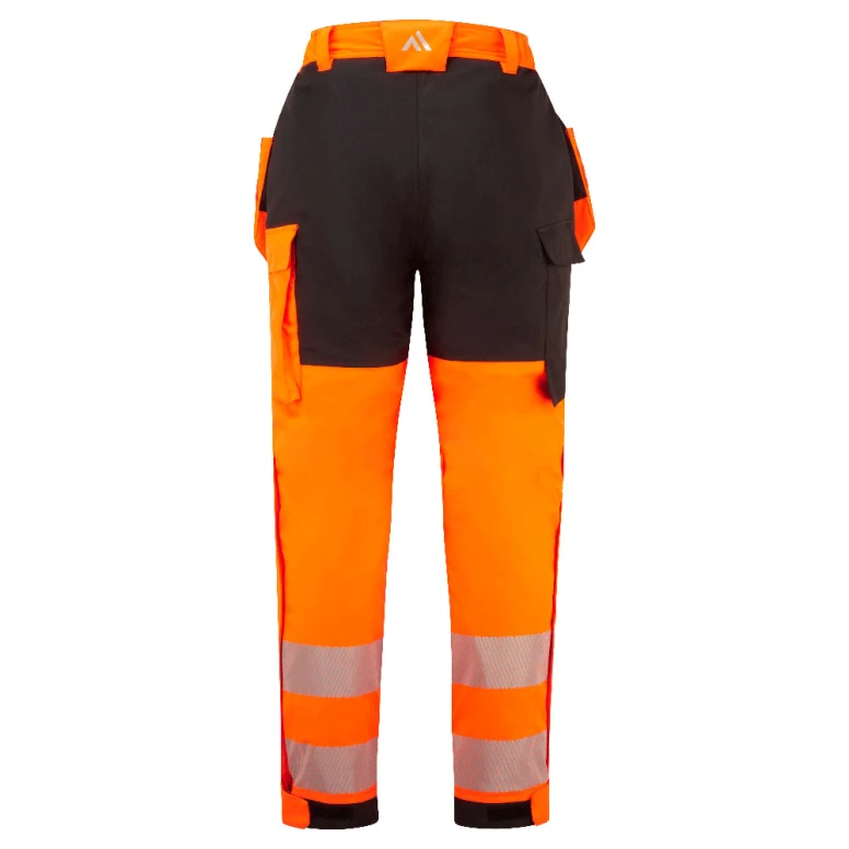 Pantalón de Trabajo Portwest Alta Visibilidad FR427 Ignífugo Multibolsillos Resistente al Calor Antiestático Impermeable