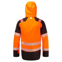 Chaqueta de Trabajo Portwest Alta Visibilidad FR606 Invernal Multibolsillos Ignífuga Impermeable