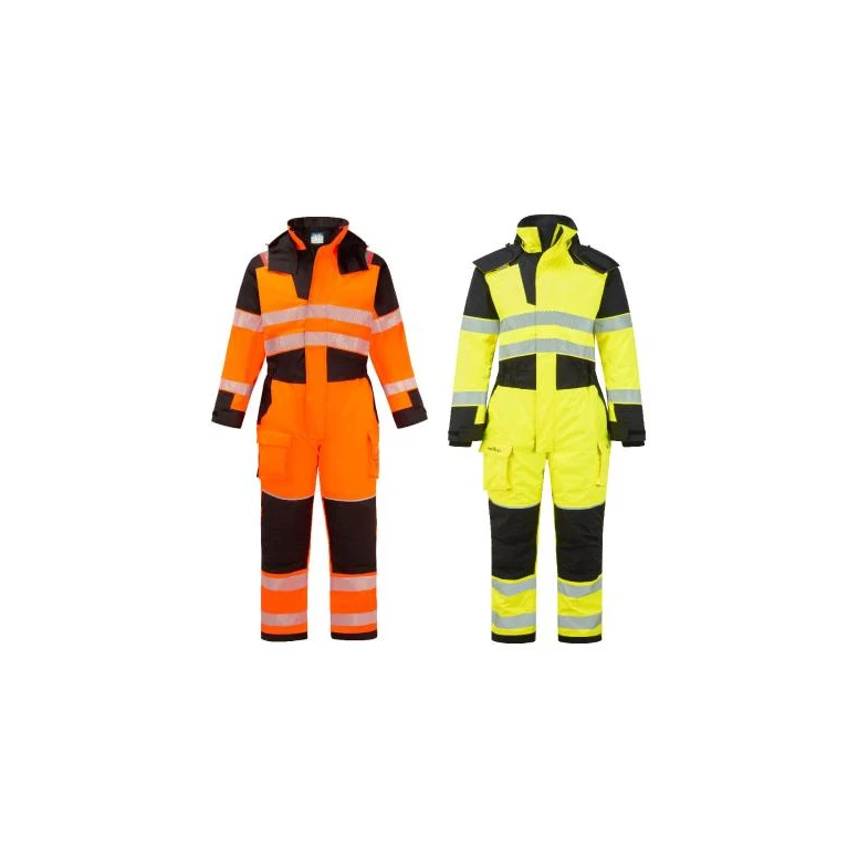 Mono de Trabajo Portwest Alta Visibilidad FR516 Multibolsillos Ignífugo Impermeable