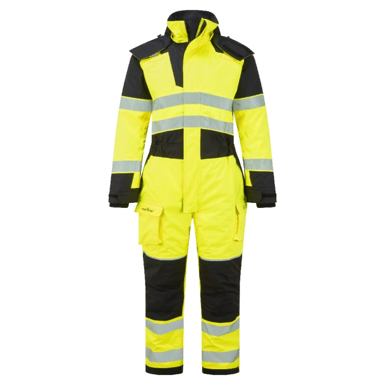 Mono de Trabajo Portwest Alta Visibilidad FR516 Multibolsillos Ignífugo Impermeable