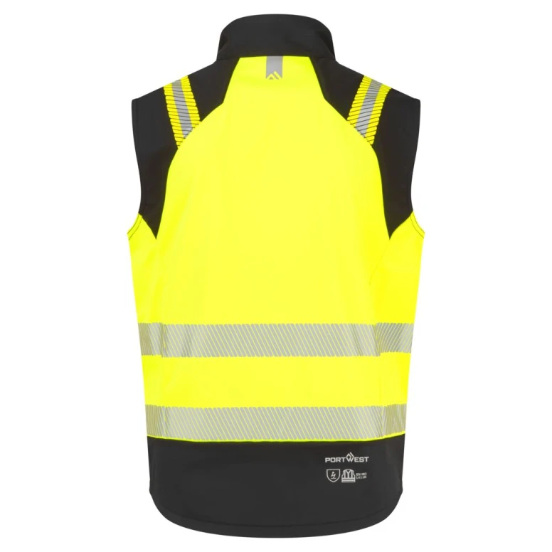 Chaleco de Trabajo Portwest Alta Visibilidad FR719 Softshell Impermeable Ignífugo