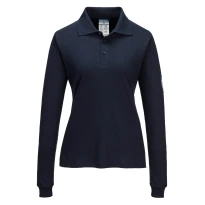 Polo de trabajo Portwest FR758 Mujer de manga larga, ignífugo, antiestático y resistente al calor