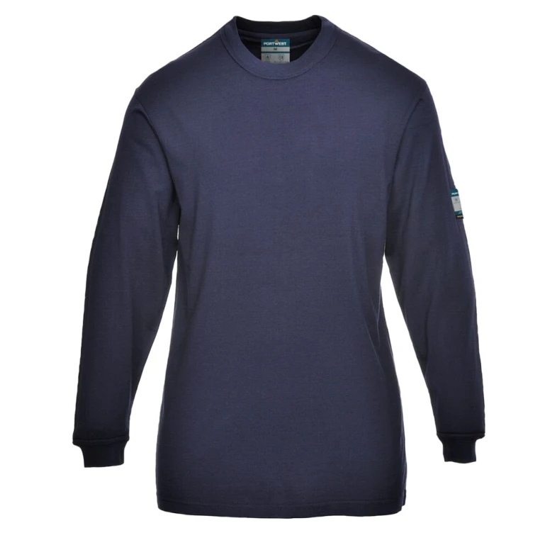 Camiseta de Trabajo Portwest FR808 Ignífuga Antiestática Anticalor Manga Larga Mujer