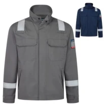 Chaqueta de trabajo Portwest FR741 Bizflame multibolsillos ignífuga antiestática mujer