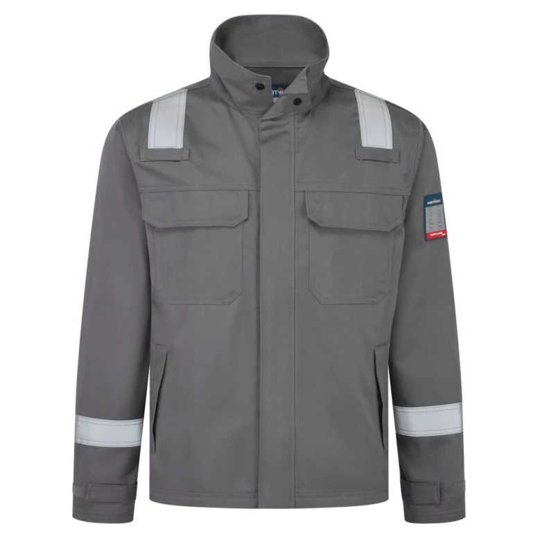 Chaqueta de trabajo Portwest FR741 Bizflame multibolsillos ignífuga antiestática mujer