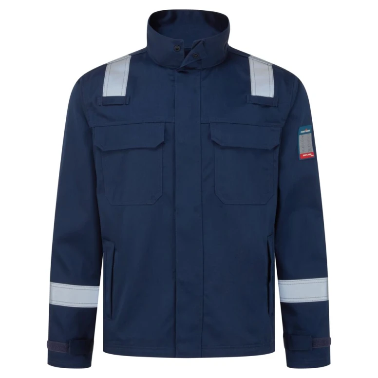 Chaqueta de trabajo Portwest FR741 Bizflame multibolsillos ignífuga antiestática mujer