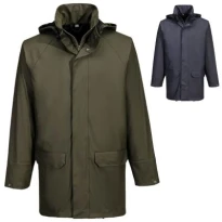 Chaqueta de trabajo Portwest Flexatex Chem S651 cortaviento impermeable