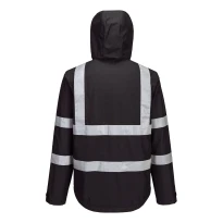 Chaqueta de Trabajo Portwest Alta Visibilidad Ligera Plegable Iona F442 Impermeable Multibolsillos