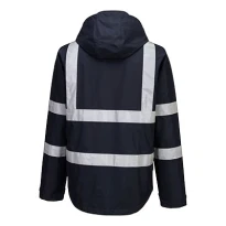 Chaqueta de Trabajo Portwest Alta Visibilidad Ligera Plegable Iona F442 Impermeable Multibolsillos