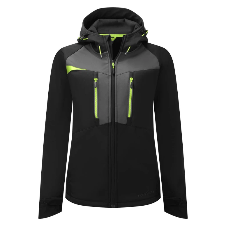 Chaqueta de trabajo Portwest Softshell DX486 multibolsillos stretch impermeable mujer