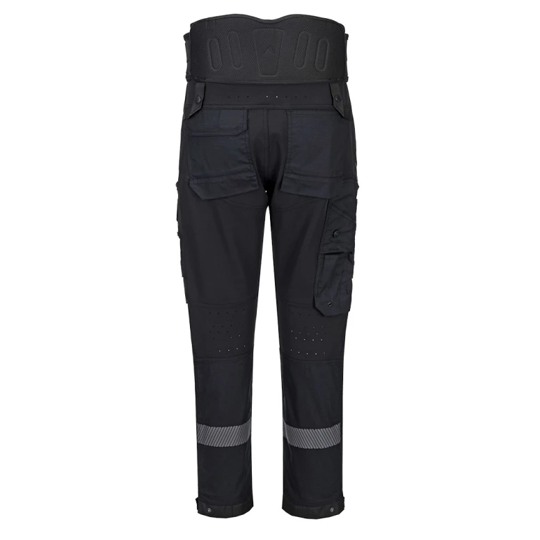 Pantalón de Trabajo Portwest Alta Visibilidad DX408 Multibolsillos Stretch con Soporte Lumbar
