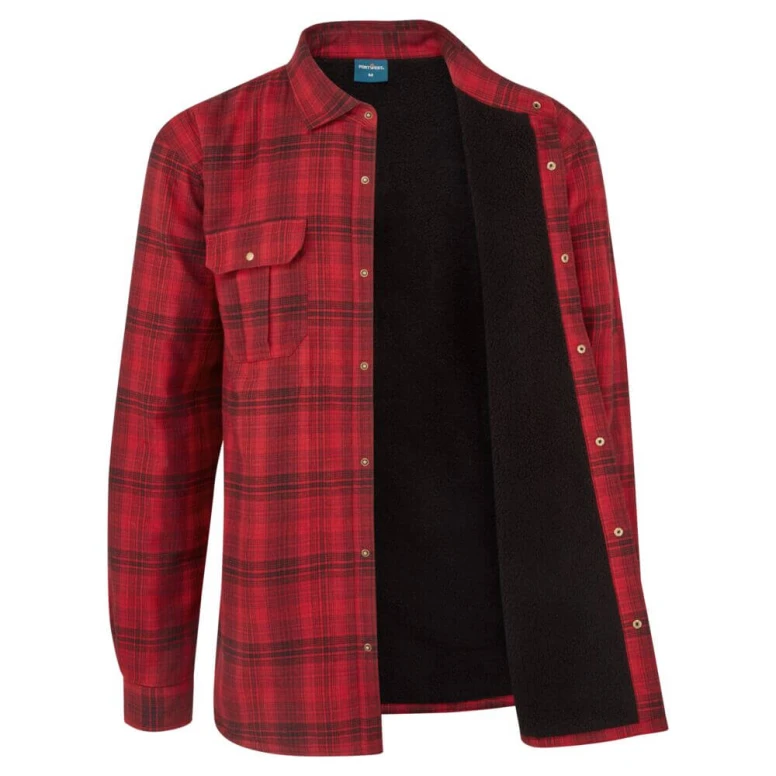 Camisa de trabajo Portwest KA313 100 por ciento algodón forrada en forro polar de poliéster