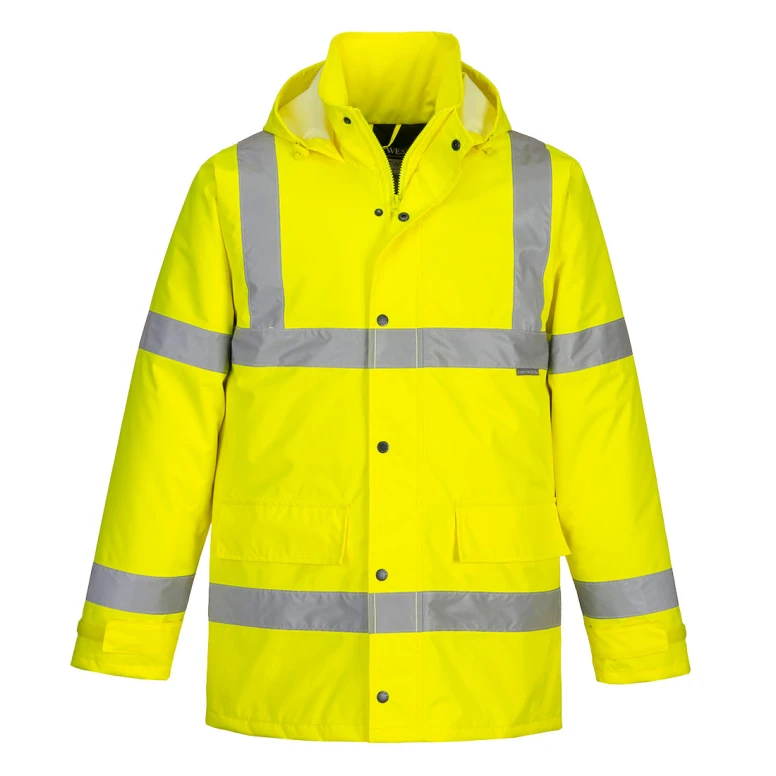 Chaqueta de trabajo Portwest alta visibilidad ES460 impermeable multibolsillos