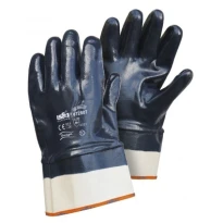 12 Pares - Guante NBR con puño de 7 cm Dorso recubierto - Calidad TOP 07280T