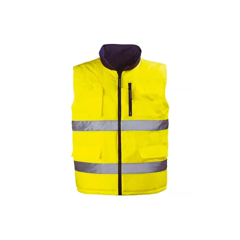 Chaleco de trabajo Coverguard Hi-Way 7HWGO reversible alta visibilidad