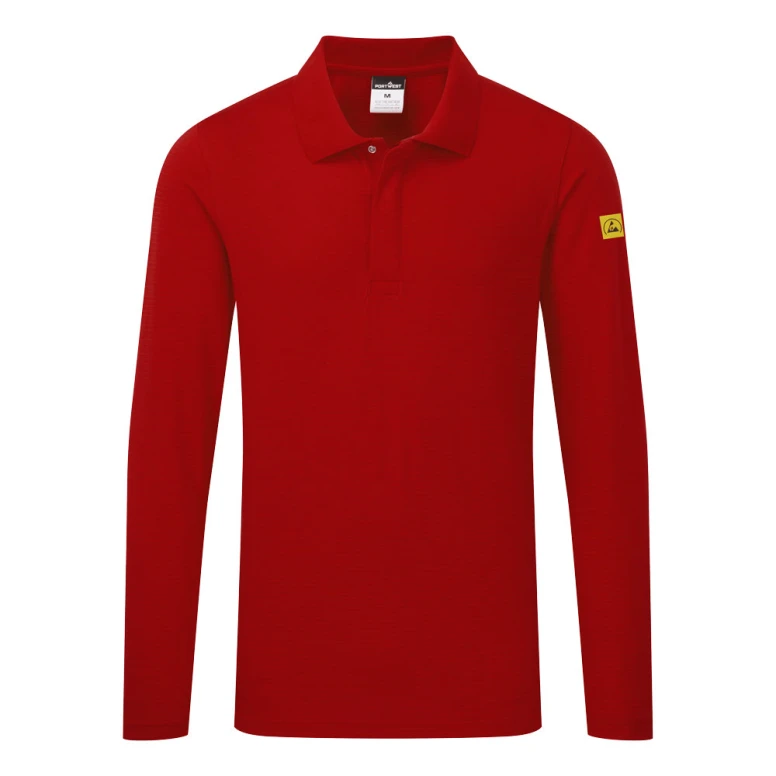 Polo de trabajo Portwest antiestatica ESD AS23