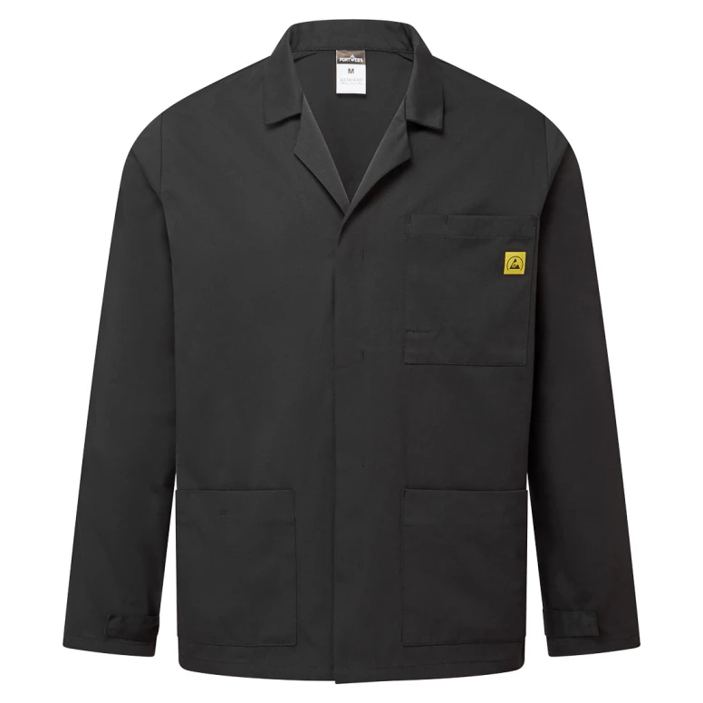 Chaqueta de trabajo Portwest antiestatica ESD AS18 laboratorio