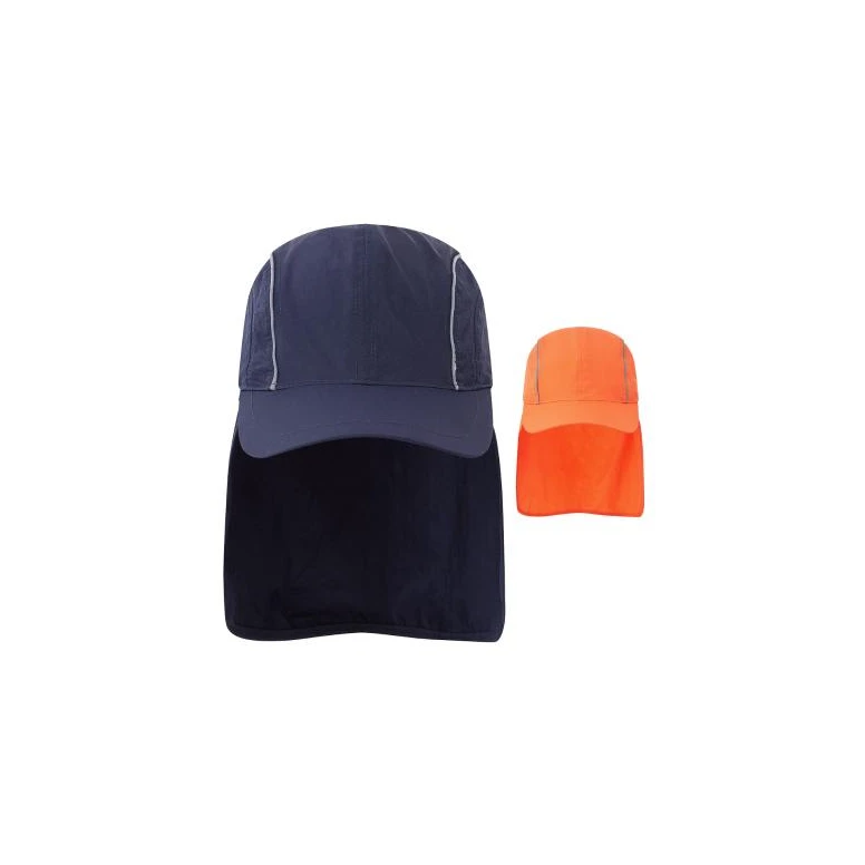 Sombrero de trabajo Portwest alta visibilidad HA22 con protector de cuello