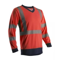 Camiseta de trabajo Coverguard mangas largas Suno 7SUNR Alta visibilidad