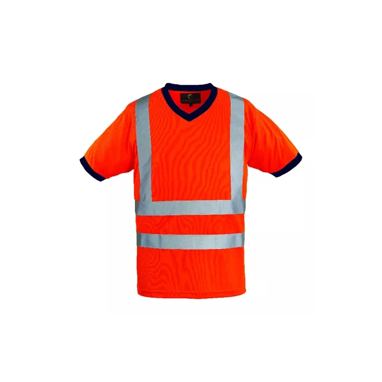 Camiseta de trabajo Coverguard manga corta Yard 7YAVO Alta visibilidad