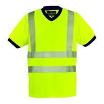 Camiseta de trabajo Coverguard manga corta Yard 7YAVO Alta visibilidad