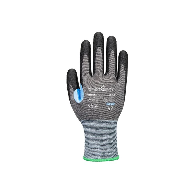 12 piezas - Guantes de trabajo Portwest A649 anticorte recubiertos en PU