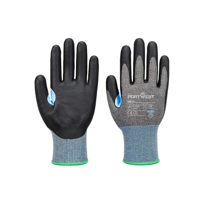 12 piezas - Guantes de trabajo Portwest A644 anticorte recubiertos en nitrilo