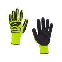 5 Pares - Guantes de Trabajo Coverguard en Nitrilo Eurocut Impact 200 1CHIC30 Anticorte