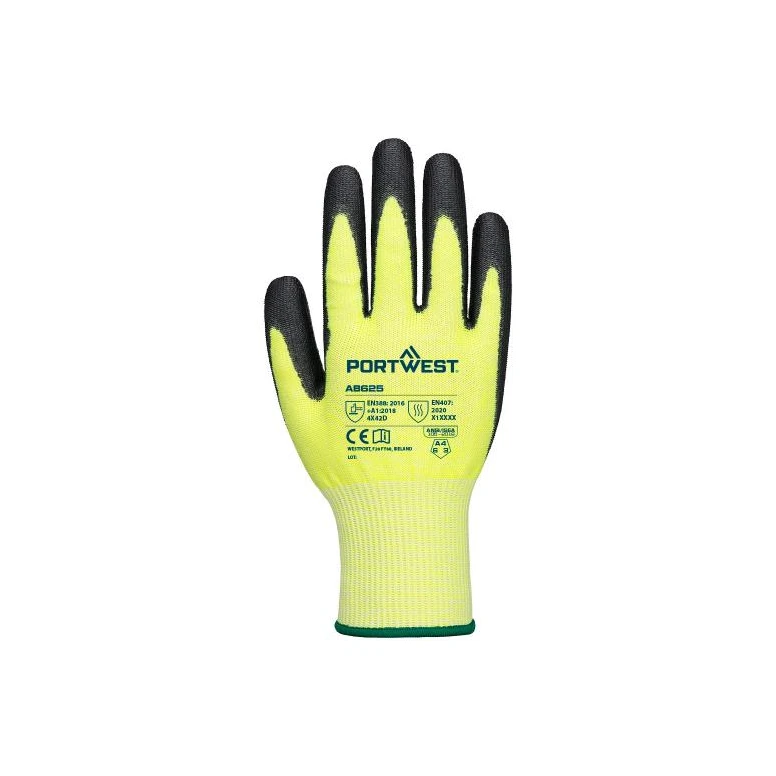 12 piezas - Guantes de trabajo Portwest AB625 anti corte recubiertos en PU