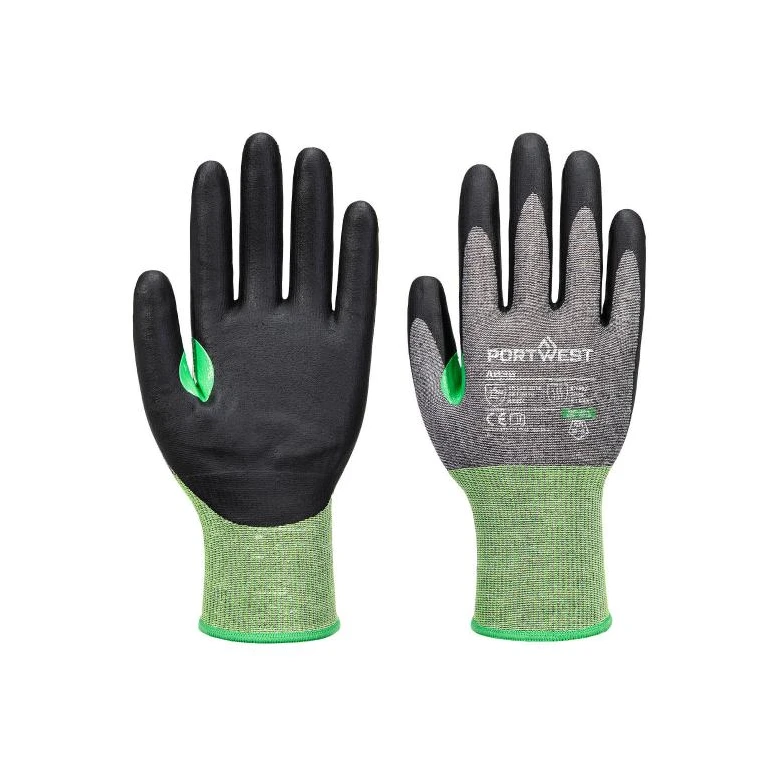 12 piezas - Guantes de trabajo Portwest A636 anti corte recubiertos en nitrilo