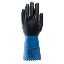12 Pares - Guantes de Trabajo Coverguard en Neopreno Eurochem NES30 1CHNE30 Protección Química