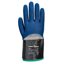 12 piezas - Guantes de trabajo Portwest A304 anti corte recubiertos en nitrilo