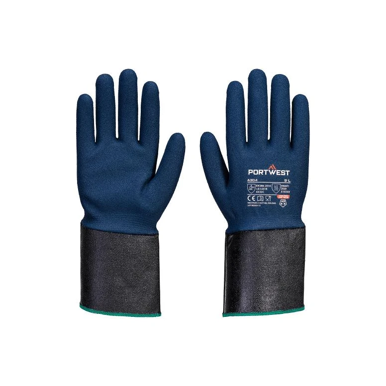 12 piezas - Guantes de trabajo Portwest A304 anti corte recubiertos en nitrilo