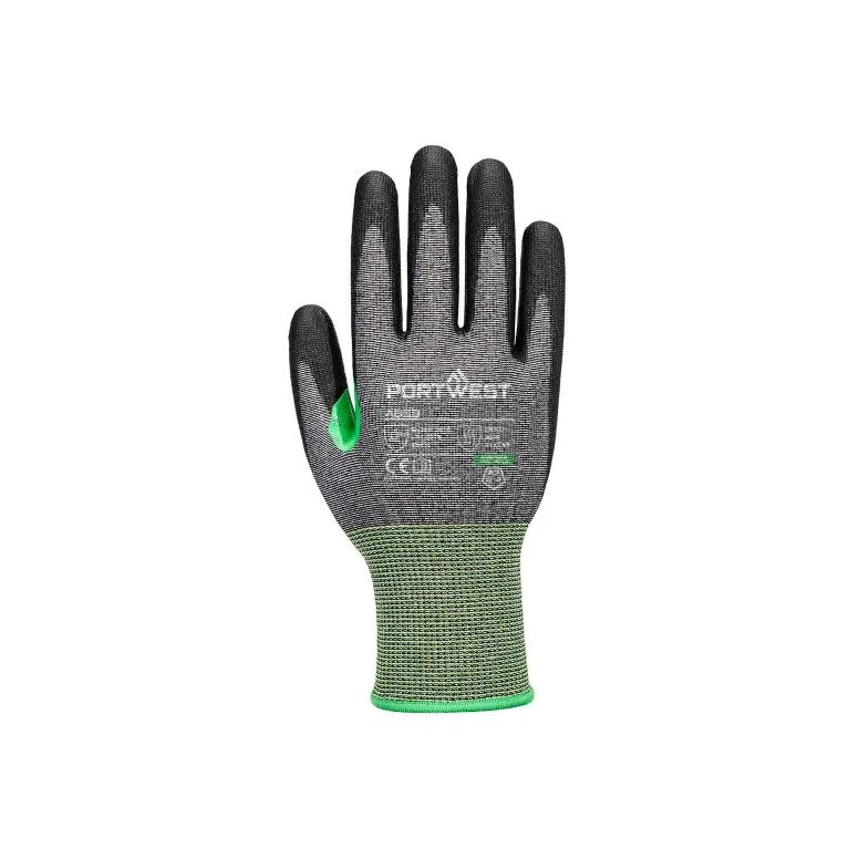 12 piezas - Guantes de trabajo Portwest A638 anti corte recubiertos en PU
