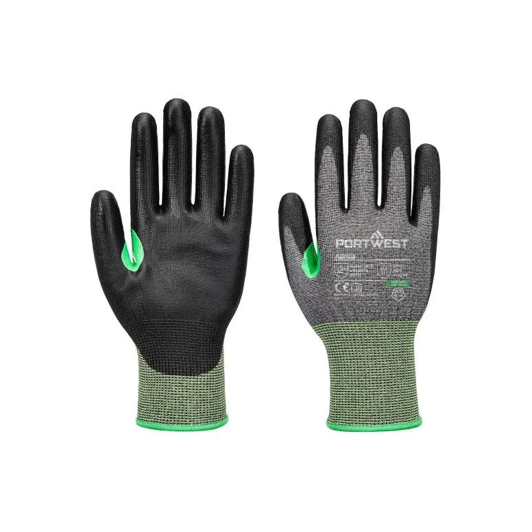 12 piezas - Guantes de trabajo Portwest A638 anti corte recubiertos en PU